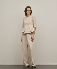 GRACE CONTINENTAL トリアセペプラムトップ