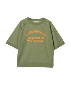 Green Parks シアーロゴニットプルオーバー