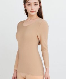 WACOAL 【極暖】 あったかインナー 8分袖 綿100％(身生地) 肌側起毛 しっかりあたたかい 長袖 レディース CLD395 /ワコール