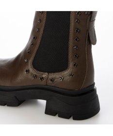 MODE ET JACOMO <carino>サイドゴアビジューショートブーツ