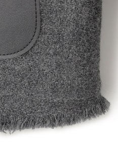 BEIGE， MILLAM / フェイクレザーパッチツイードジャケット