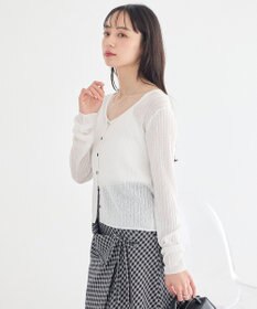 earth music&ecology シアーリブカーディガン