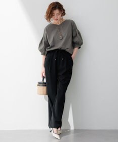 23区 【洗える】2WAYストレッチツイル ワイドパンツ