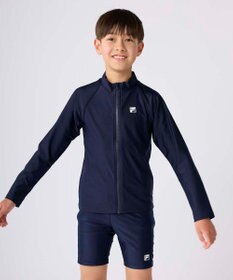 OP／FILA 【FILA】スタンドカラー長袖フルジップラッシュガード