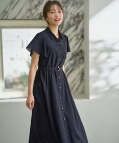 ANY SIS 【洗える】ビューティフレア シャツワンピース