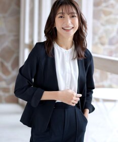 Tiaclasse L 【ストレッチジョーゼット】フレアジャケット