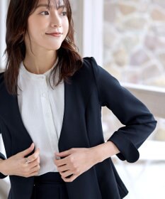 Tiaclasse L 【ストレッチジョーゼット】フレアジャケット