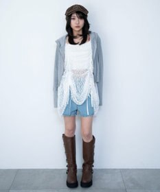 WEGO ドロストデザインキャミワンピース