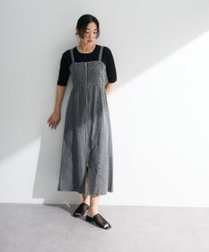 Green Parks 配色リブニットプルオーバー