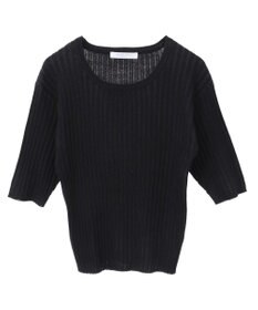 Green Parks 配色リブニットプルオーバー