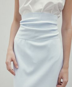 BEIGE， 【洗える】LAURA / Iラインリブスカート