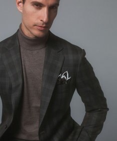 GOTAIRIKU 【CANONICO/カノニコ】 リベンジ 150's 通年スーツ（ブラウン×チェック）