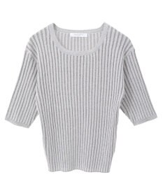 Green Parks 配色リブニットプルオーバー