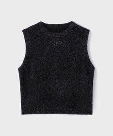 GRACE CONTINENTAL ラメフェザ－ニットトップ