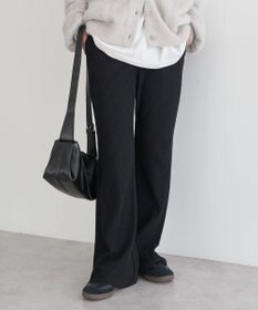 earth music&ecology セルフカットテレコフレアパンツ