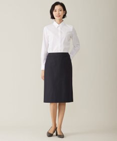 J.PRESS LADIES S 【洗える・抗菌防臭】100/2ホワイトブロード シャツカラー ブラウス