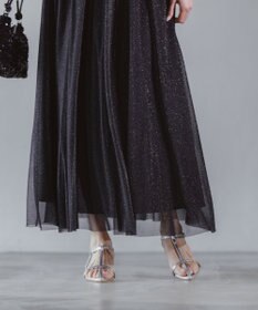 ANY SIS 【スタイリストコラボ】ジレ×ラメチュールスカート セットアップ