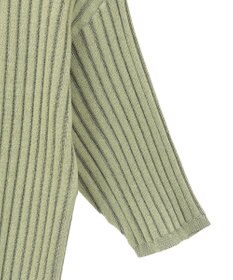 Green Parks 配色リブニットプルオーバー