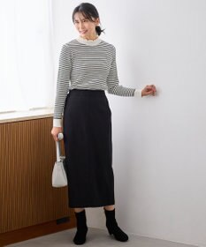 ANY 【洗濯機可】ウォームニットフリルプルオーバー