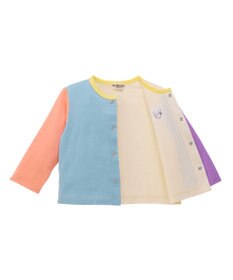 MIKI HOUSE HOT BISCUITS 【80-120cm】【Everyday Series】天竺素材 ワンポイントカーディガン