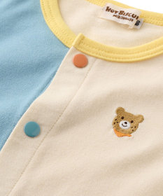 MIKI HOUSE HOT BISCUITS 【80-120cm】【Everyday Series】天竺素材 ワンポイントカーディガン