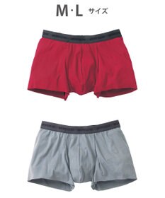 WACOAL MEN ボクサーパンツ 2枚セット 【オーガニック綿混ボクサー】 快適 吸汗速乾 抗菌防臭 やさしい肌あたり フリーカッティング(裾部分) 環境に配慮 前閉じ GT2310 /ブロス バイ ワコールメン