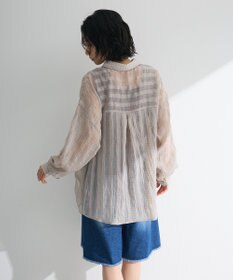 Green Parks シアーワッシャーロングスリーブシャツ