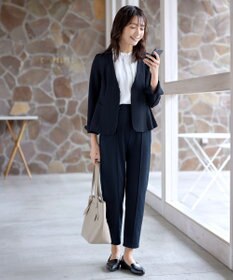 Tiaclasse 【ストレッチジョーゼット】フレアジャケット