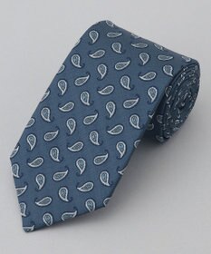 GOTAIRIKU GOTAIRIKU別注【日本製】シルク ネクタイ_ペイズリー小紋柄 サックスブルー系8