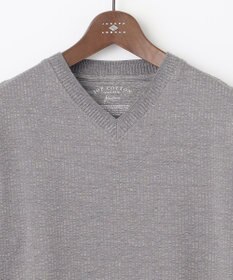 JOSEPH ABBOUD 【オーガニックコットン使用】JOE COTTONサッカーVネック Tシャツ