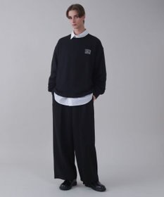 WEGO 【ユニセックス着用ITEM】ショートドロストワンポイント刺繍プルオーバー