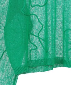 Green Parks ・ＡＮＤＳＥＡＲＣＨ　コード刺繍シアーニット