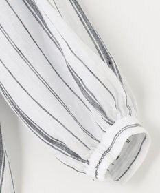 23区 【洗える】LIBECO ベルト付き ブラウス