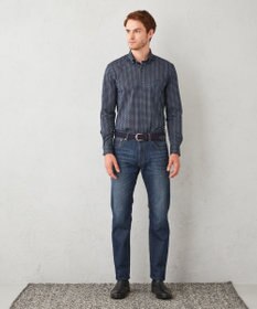 JOSEPH ABBOUD 【快適な着心地】コンパクトジャージー鹿の子プリント シャツ