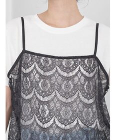 earth music&ecology ＳＥＴ２点レースキャミソール＋ＴＥＥ