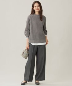 自由区 L 【WEB限定・洗える】ハイカウントインナー カットソー