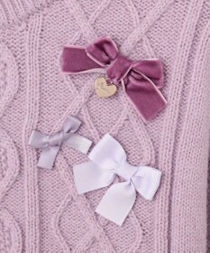 ANY KIDS リボン ケーブル ニット