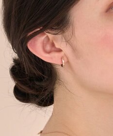 Phoebe 〈痛くないシリーズ/金属アレルギー対応〉スパークフープライトフィットイヤリング 定番/シンプル/フープイヤリング