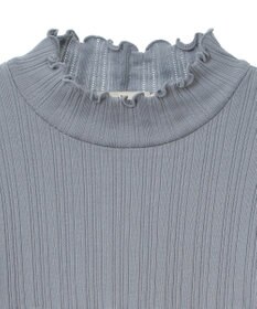 earth music&ecology ランダムチェーンリブハイネックプルオーバー