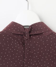 J.PRESS LADIES 【洗える】フェミニッシュパウダー dots ボウタイ ブラウス