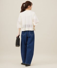 ANY SIS 【洗える】メッシュニット ブルゾン