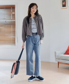 Tiaclasse L 【安田美沙子さん/小倉優子さん着用】【洗える】ストレッチワイドデニム