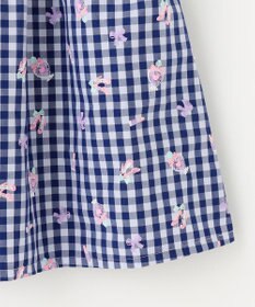 ANY KIDS ギンガム 発泡プリント スカート