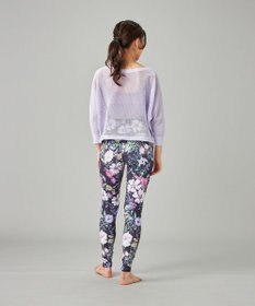 Chacott 【ノーソーイングニット】7分袖メッシュニットTシャツ