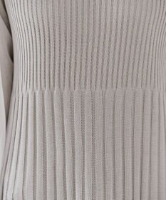 Tiaclasse チュールスリーブニットチュニック