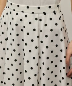 GRACE CONTINENTAL ドットフロッキータックスカート