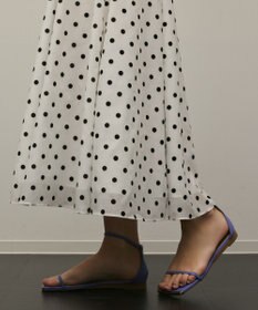 GRACE CONTINENTAL ドットフロッキータックスカート