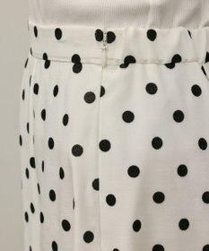 GRACE CONTINENTAL ドットフロッキータックスカート