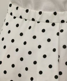 GRACE CONTINENTAL ドットフロッキータックスカート