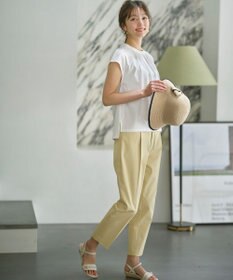 ANY SIS S 【UVカット・接触冷感・撥水・汗ジミ防止】プレーティングジャージー フレンチスリーブ カットソー